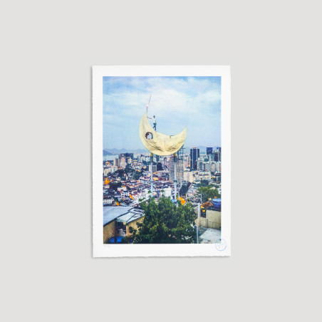 Casa Amarela, JR on the moon, Favela Morro da Providência, Rio de Janeiro, Brazil, 2017