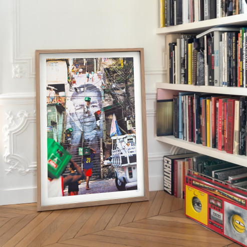 28 Millimètres Women Are Heroes, Action dans la Favela Morro da Providencia, Escalier, Rio de Janeiro, 2008