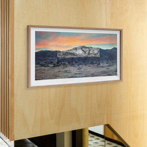 Trompe l'oeil Death Valley, Billboard, March 4, 2017, 5:41 pm, California, USA, 2017