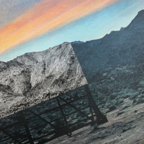 Trompe l'oeil Death Valley, Billboard, March 4, 2017, 5:41 pm, California, USA, 2017