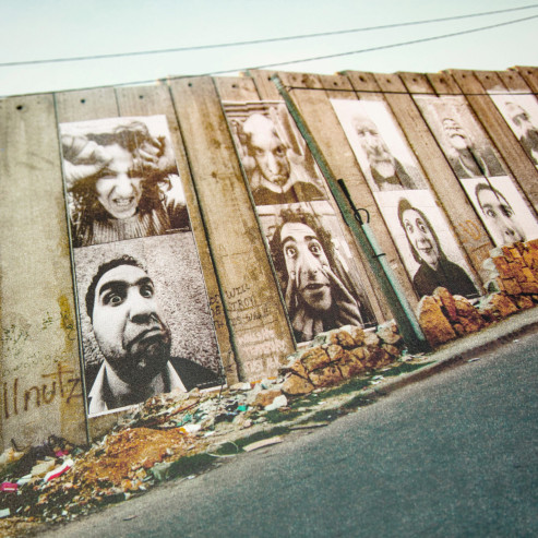 28 Millimètres Face 2 Face, Separation Wall, Security fence, Palestinian side, Bethlehem, 2007