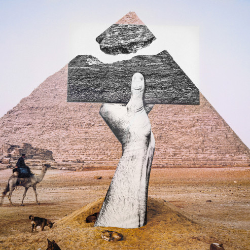 Trompe l'oeil, Greetings from Giza, 21 octobre 2021, 6h01, Giza, Egypte, 2021 Trompe l'oeil, Greetings from Giza, 21 octobre 2021, 6h01, Giza, Egypte, 2021