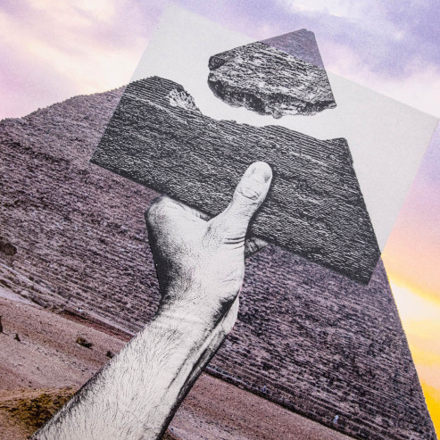 Trompe l'oeil Greetings from Giza, 22 octobre 2021, 16h44, Giza, Egypte, 2021 Trompe l'oeil Greetings from Giza, 22 octobre 2021, 16h44, Giza, Egypte, 2021