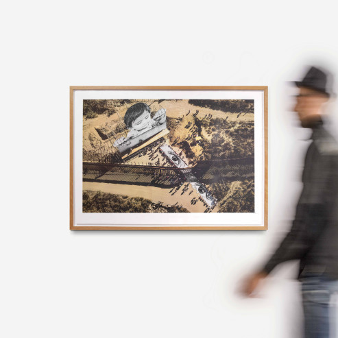 Migrants, Mayra, Picnic across the border, General View, Tecate.