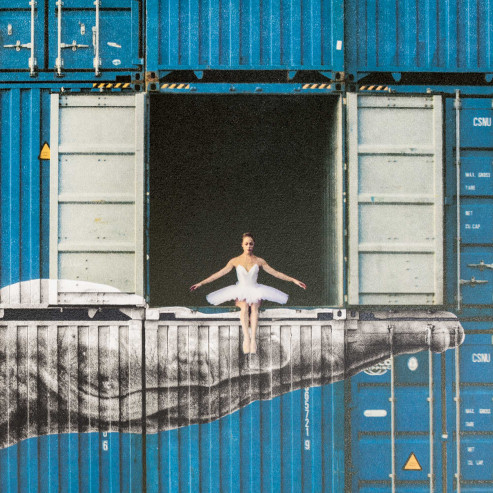 Ballerina in conteiners, On the Edge, Le Havre, 2023
