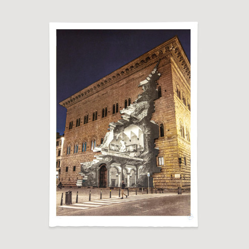 La Ferita 25 Mars 2021, 19h07, Palazzo Strozzi, Florence, Italie, 2021 La Ferita 25 Mars 2021, 19h07, Palazzo Strozzi, Florence, Italie, 2021