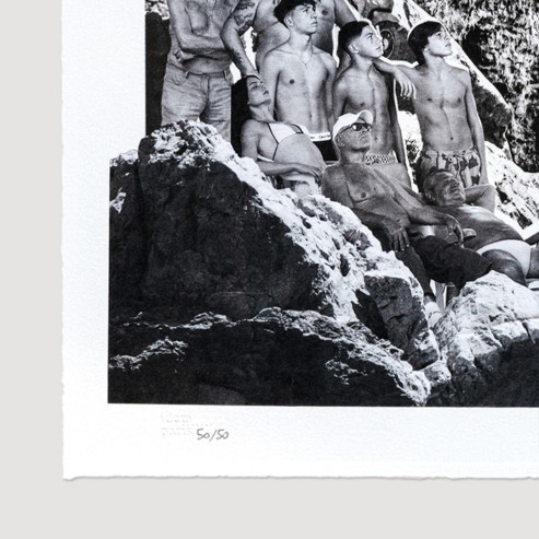 Le Cronache di Napoli, Il tuffo, collage, 2025