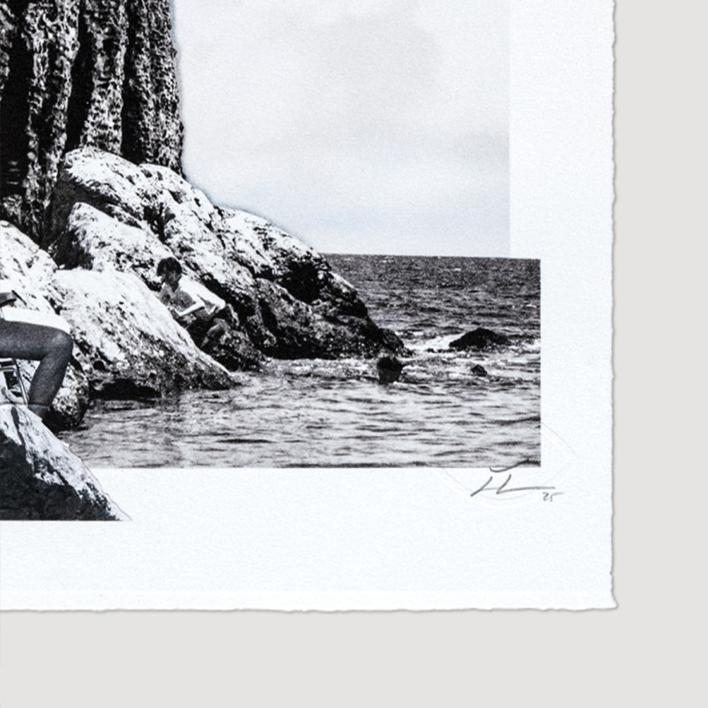 Le Cronache di Napoli, Il tuffo, collage, 2025