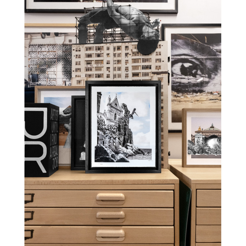 Le Cronache di Napoli, Il tuffo, collage, 2025