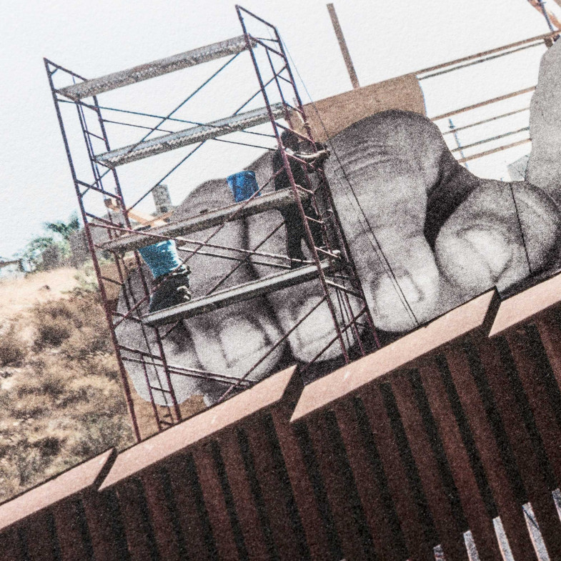 GIANTS Kikito and the Border Patrol, Tecate, Mexico - U.S.A., 2017