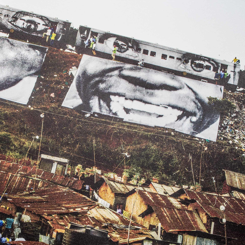 Action in Kibera Slum, Train Passage 1 , Kenya, 2009